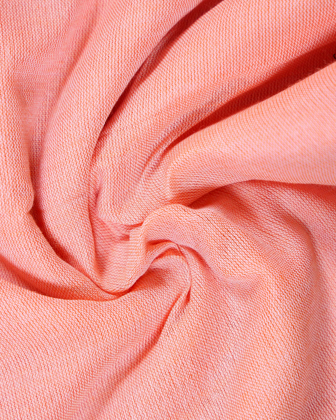 Traditional Khadi Cotton Saree with Contrast Printed Blouse and Tassel Accents - Peach-four