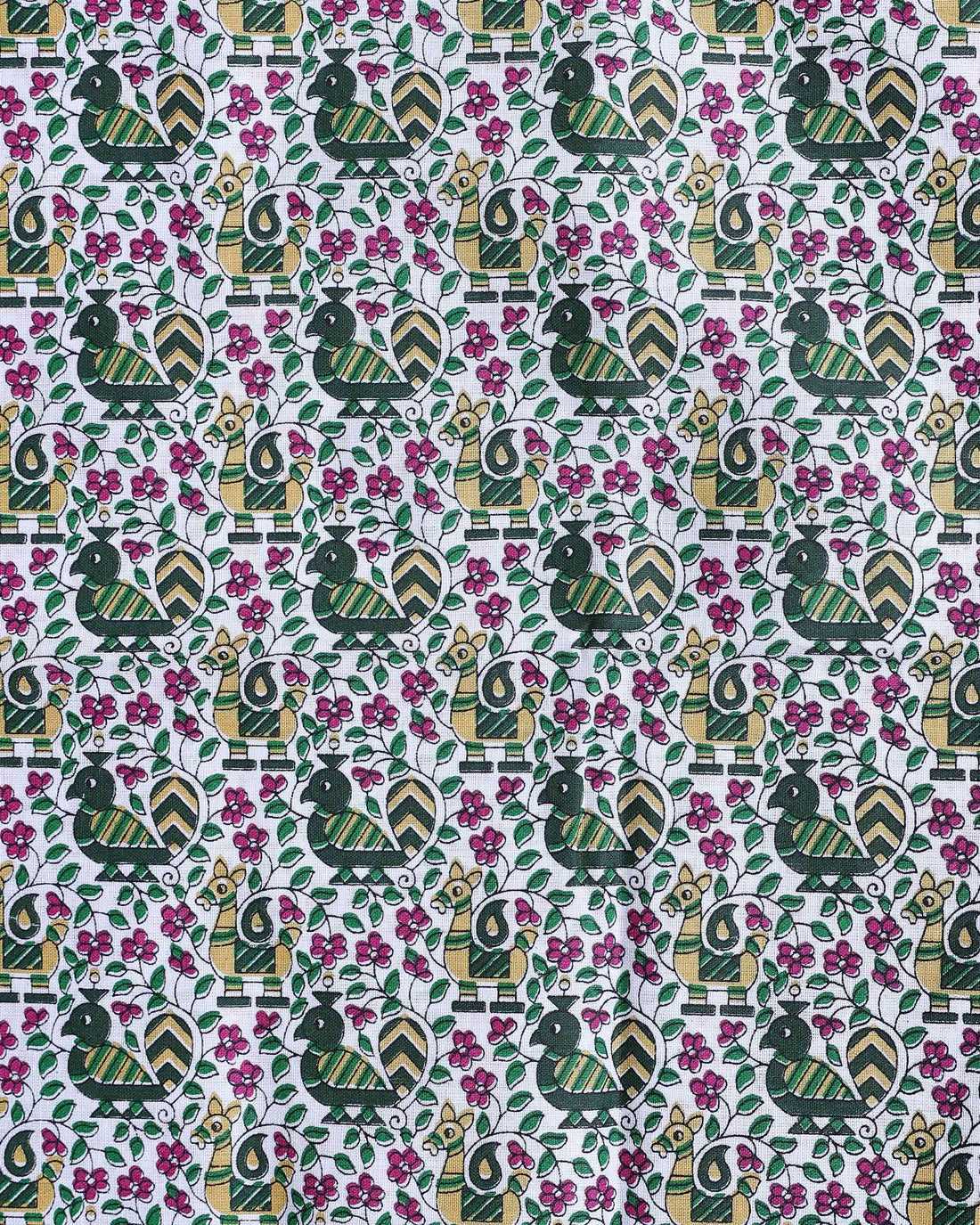 Traditional Khadi Cotton Saree with Contrast Printed Blouse and Tassel Accents - Teal