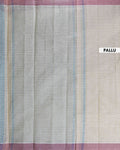 Traditional Kovai Cotton Saree with Woven Checked Pattern and Contrast Border - Green