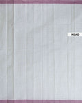 Traditional Kovai Cotton Saree with Woven Checked Pattern and Contrast Border - Light Green