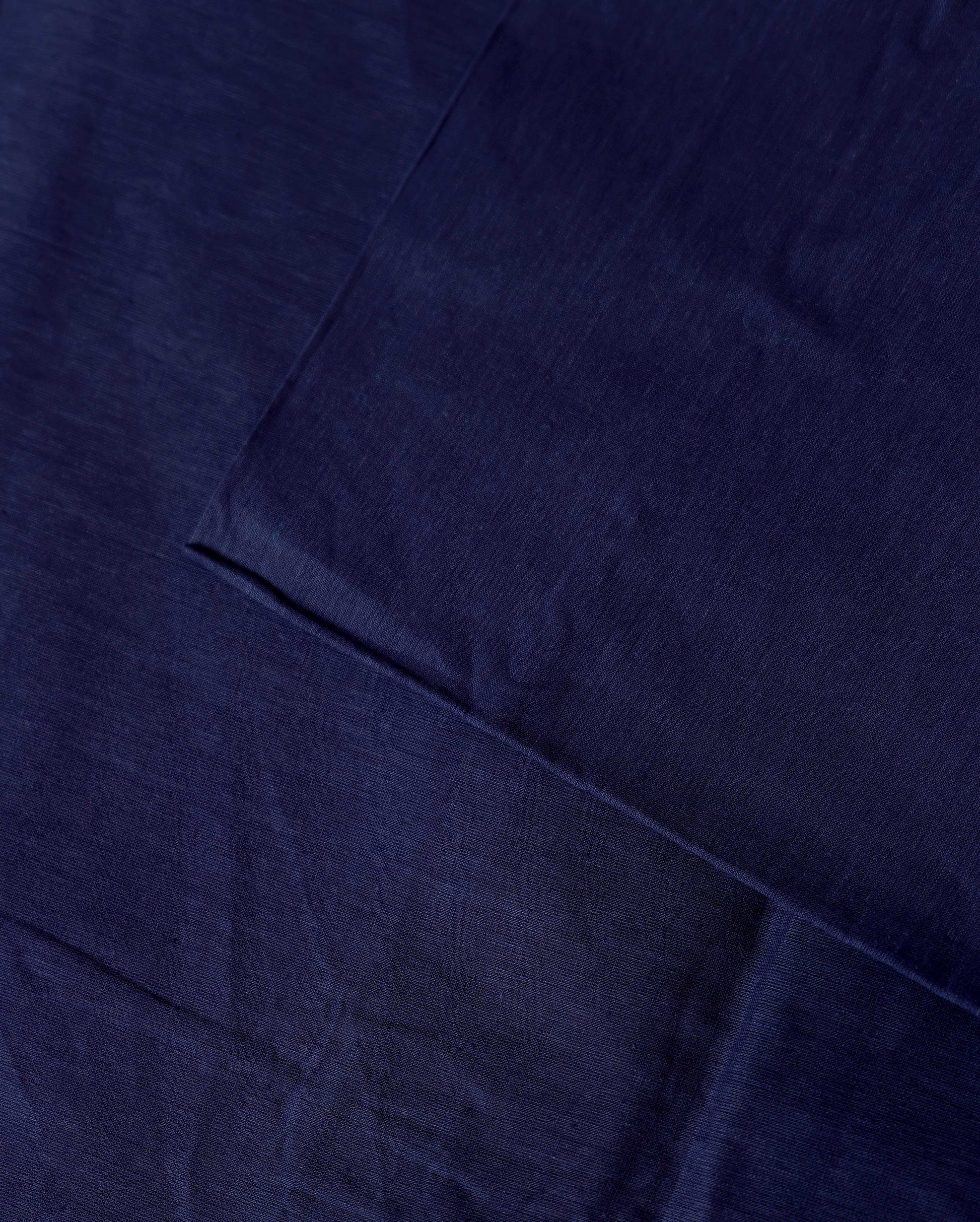 Women's Unstitched Cotton Salwar Suit Material with Woven Zari Border and Contrast Dupatta - Blue