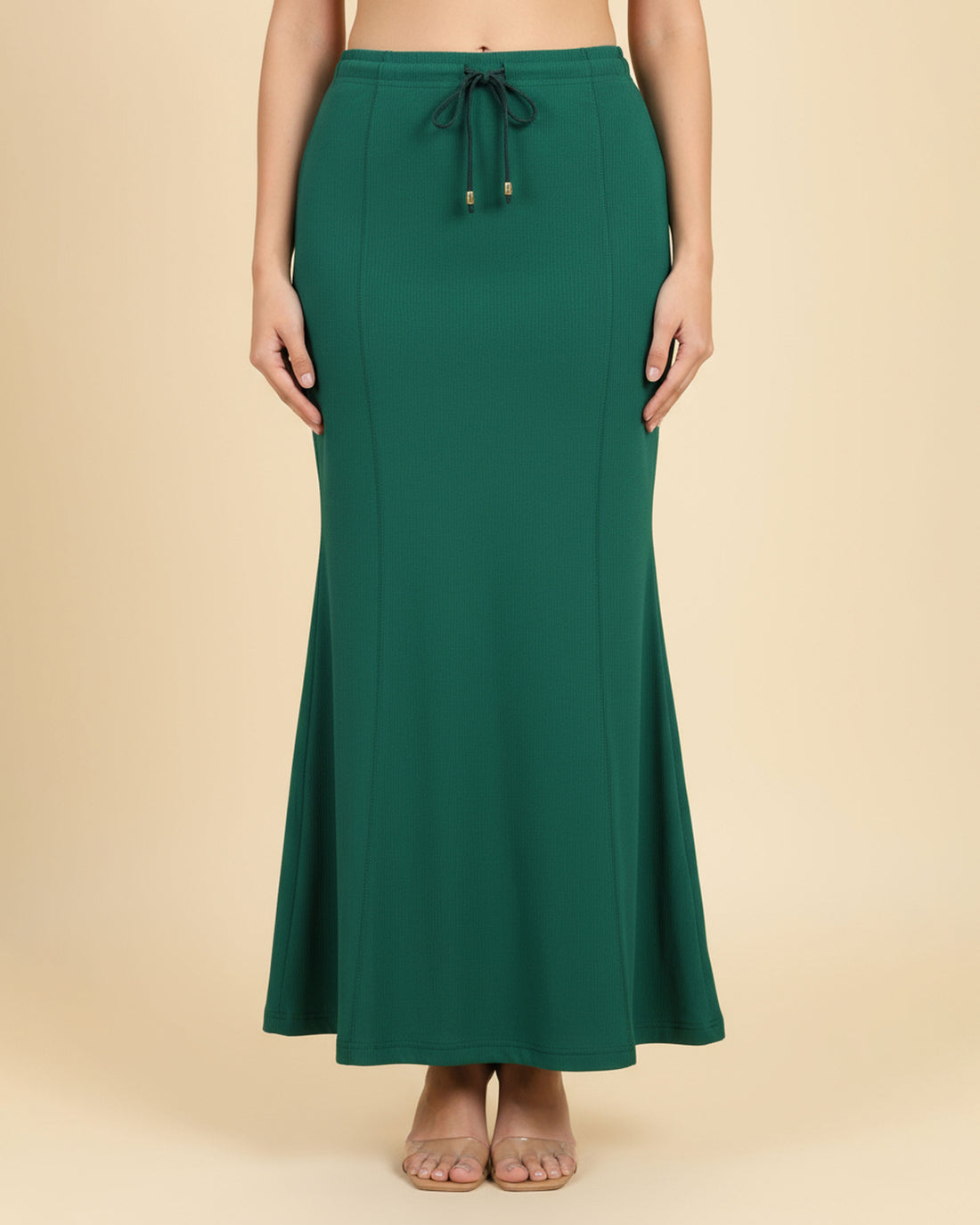 Women's Seamless Body Shaper Innerwear with High-Waist Tummy Control and Slim Fit Design - Green-