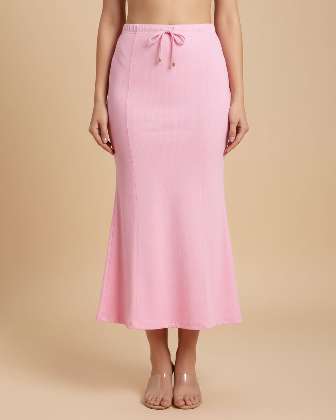 Women's Seamless Body Shaper Innerwear with High-Waist Tummy Control and Slim Fit Design - Pink