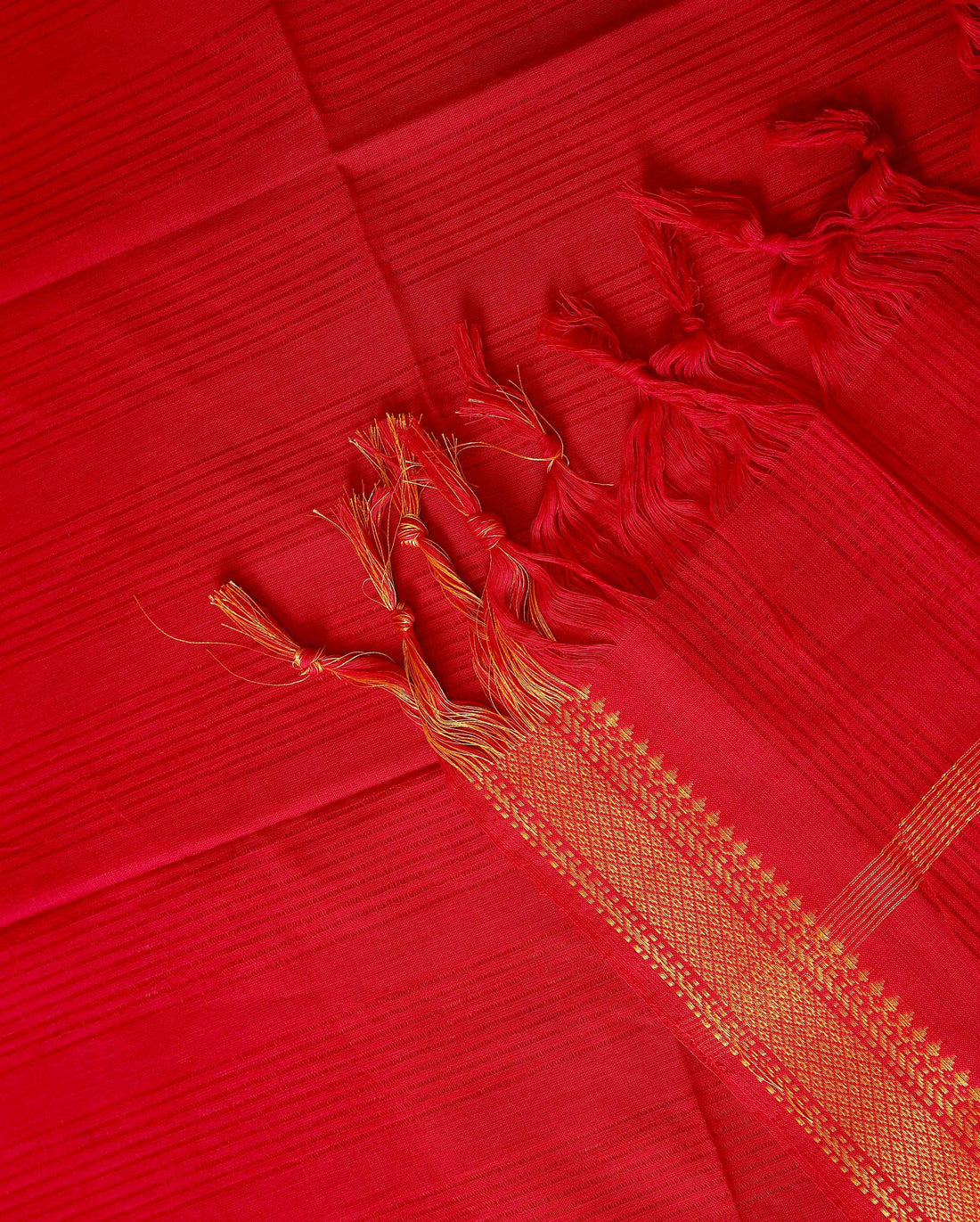 Women's Unstitched Cotton Salwar Suit Material with Traditional Zari Border and Contrast Dupatta - Yellow