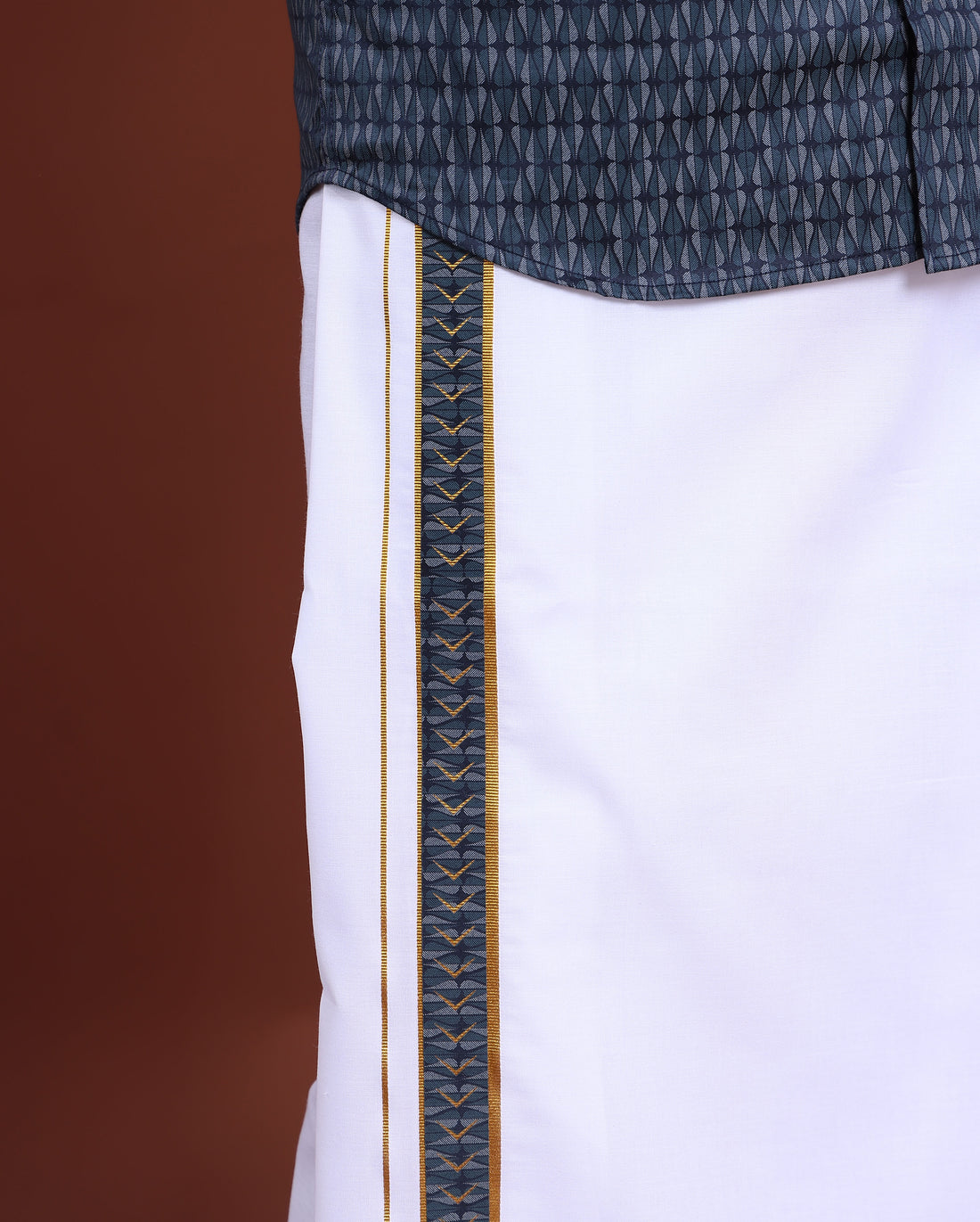 elegant-mens-ethnic-full-sleeve-shirt-dhoti-set-with-traditional-border-blue-two