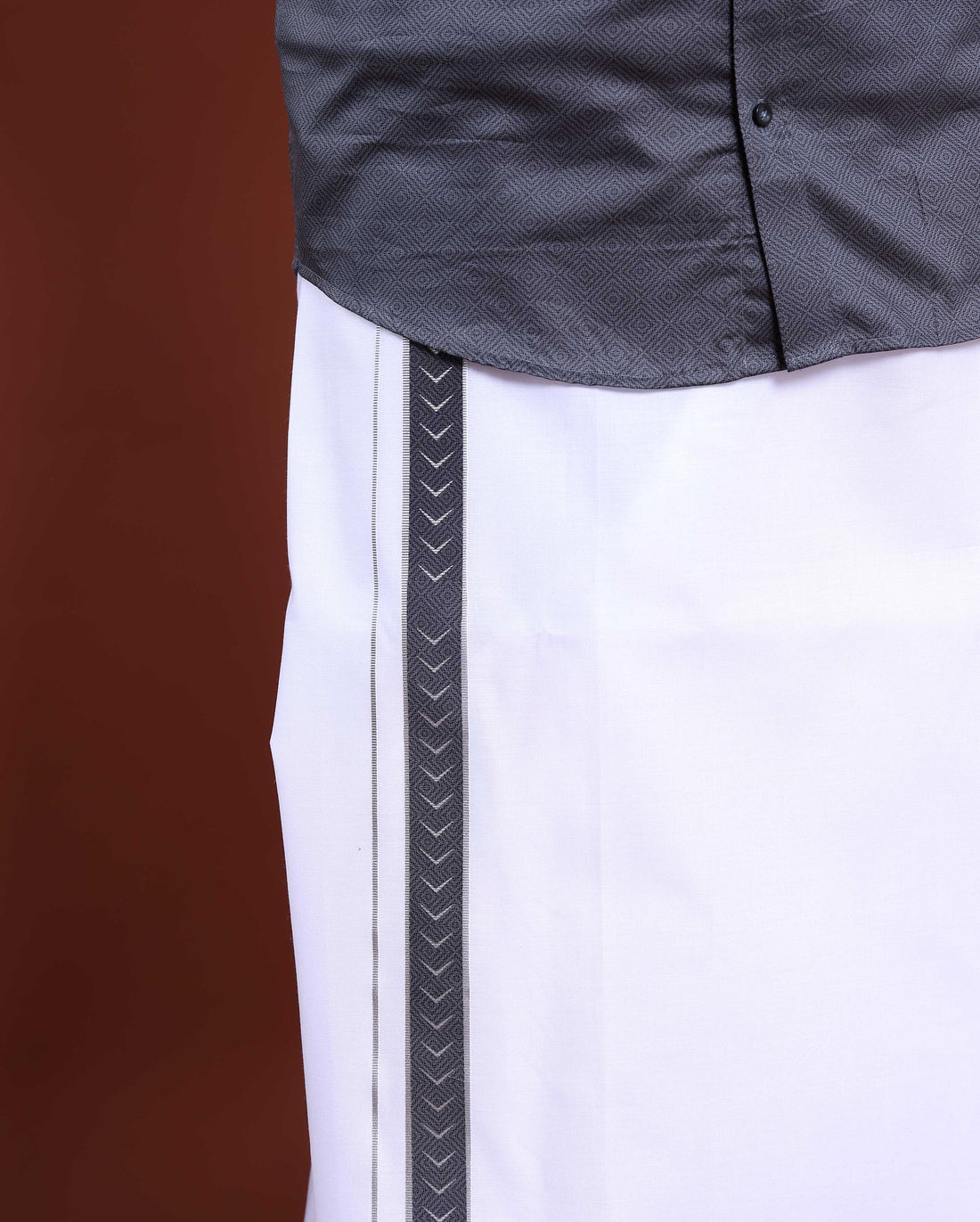 elegant-mens-ethnic-full-sleeve-shirt-dhoti-set-with-traditional-border-grey-Seven