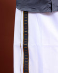 elegant-mens-ethnic-full-sleeve-shirt-dhoti-set-with-traditional-border-grey-printed