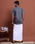 elegant-mens-ethnic-full-sleeve-shirt-dhoti-set-with-traditional-border-grey-printed