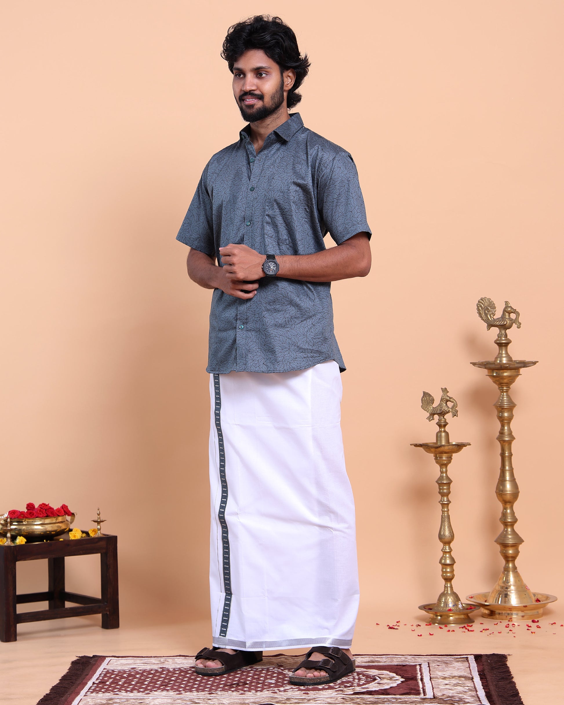 elegant-mens-traditional-shirt-and-dhoti-set-with-woven-border-grey-one