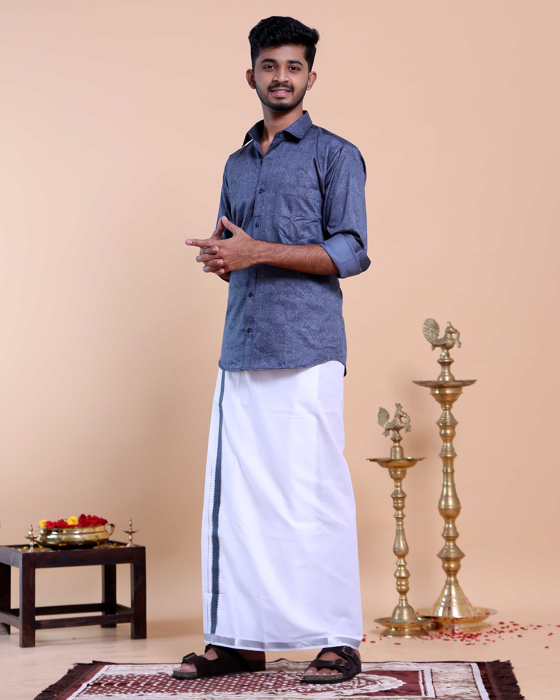 elegant-mens-ethnic-full-sleeve-shirt-dhoti-set-with-zari-border-blue-ten