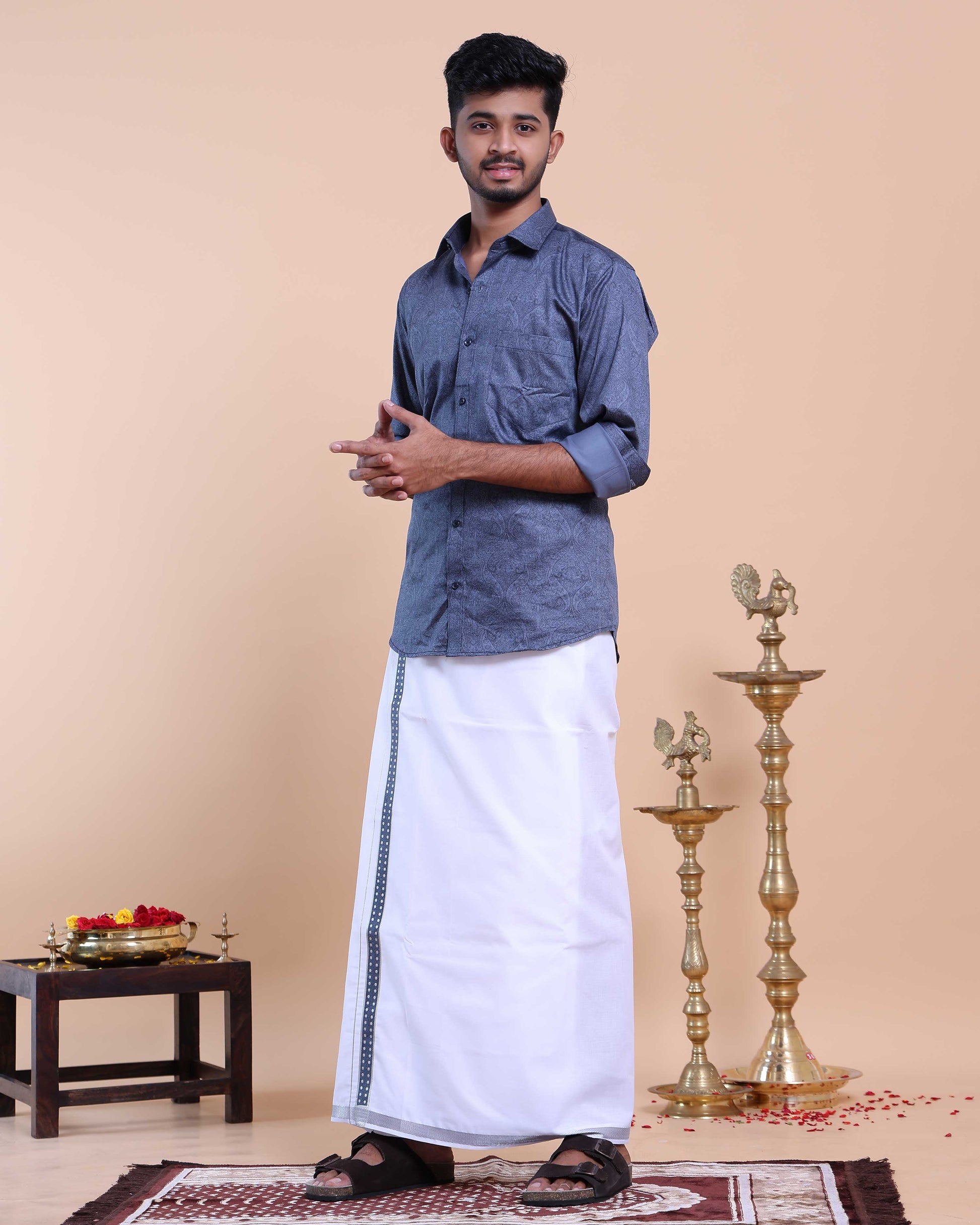 elegant-mens-ethnic-full-sleeve-shirt-dhoti-set-with-zari-border-blue-twlelve