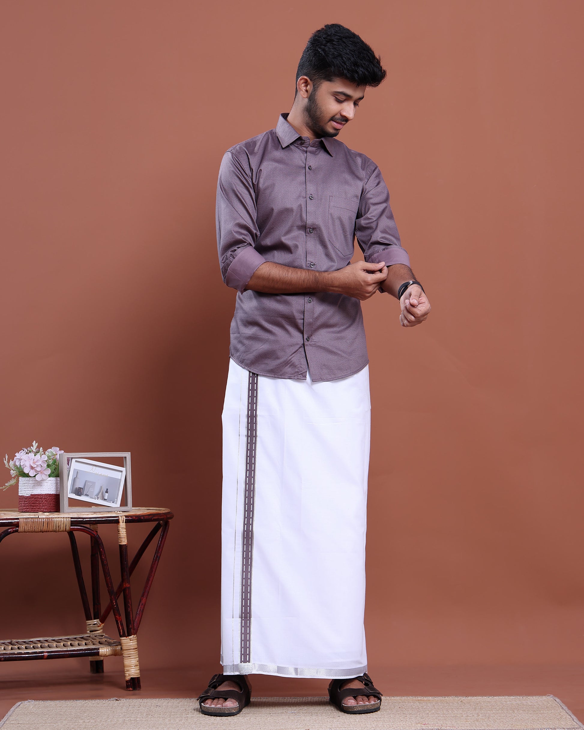 mens-full-sleeve-shirt-and-traditional-dhoti-set-with-designer-border-purple-eleven