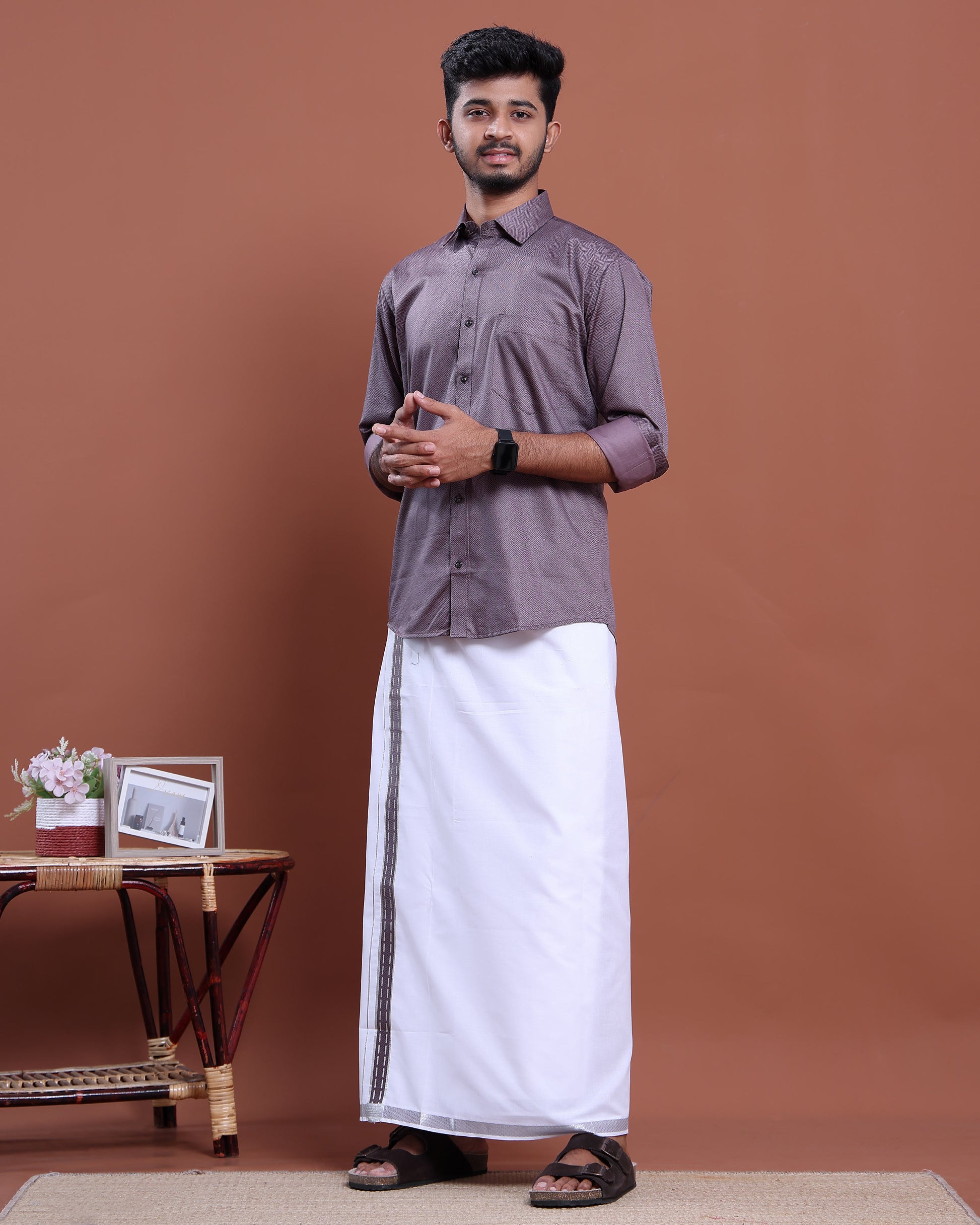 mens-full-sleeve-shirt-and-traditional-dhoti-set-with-designer-border-purple-eleven