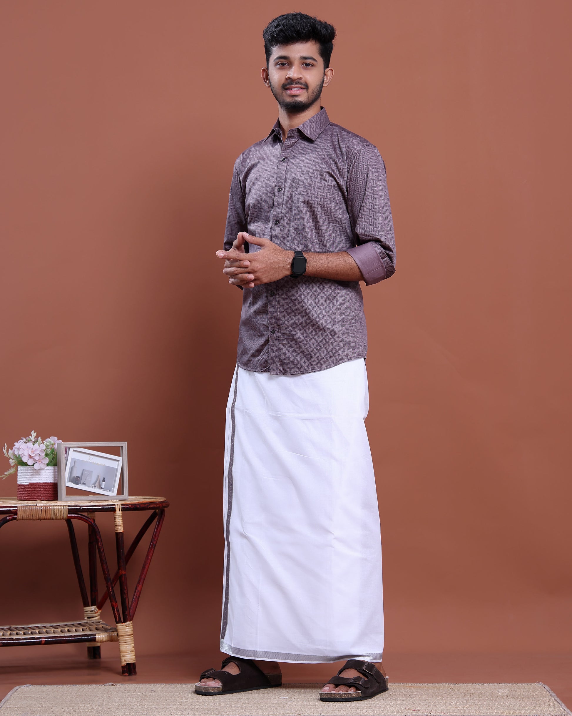 mens-full-sleeve-shirt-and-traditional-dhoti-set-with-designer-border-purple-one