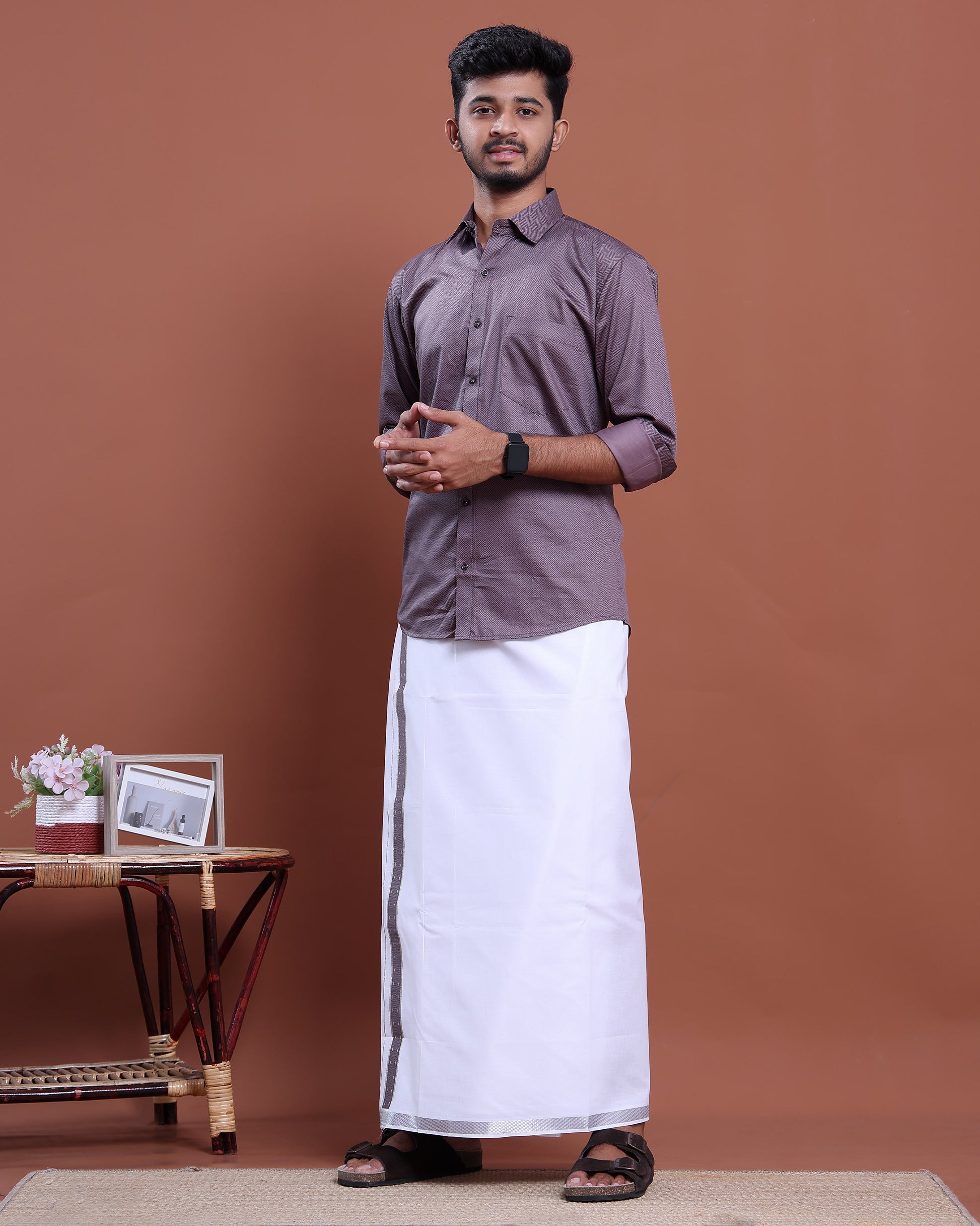 mens-full-sleeve-shirt-and-traditional-dhoti-set-with-designer-border-purple-ten