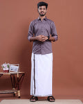 mens-full-sleeve-shirt-and-traditional-dhoti-set-with-designer-border-purple
