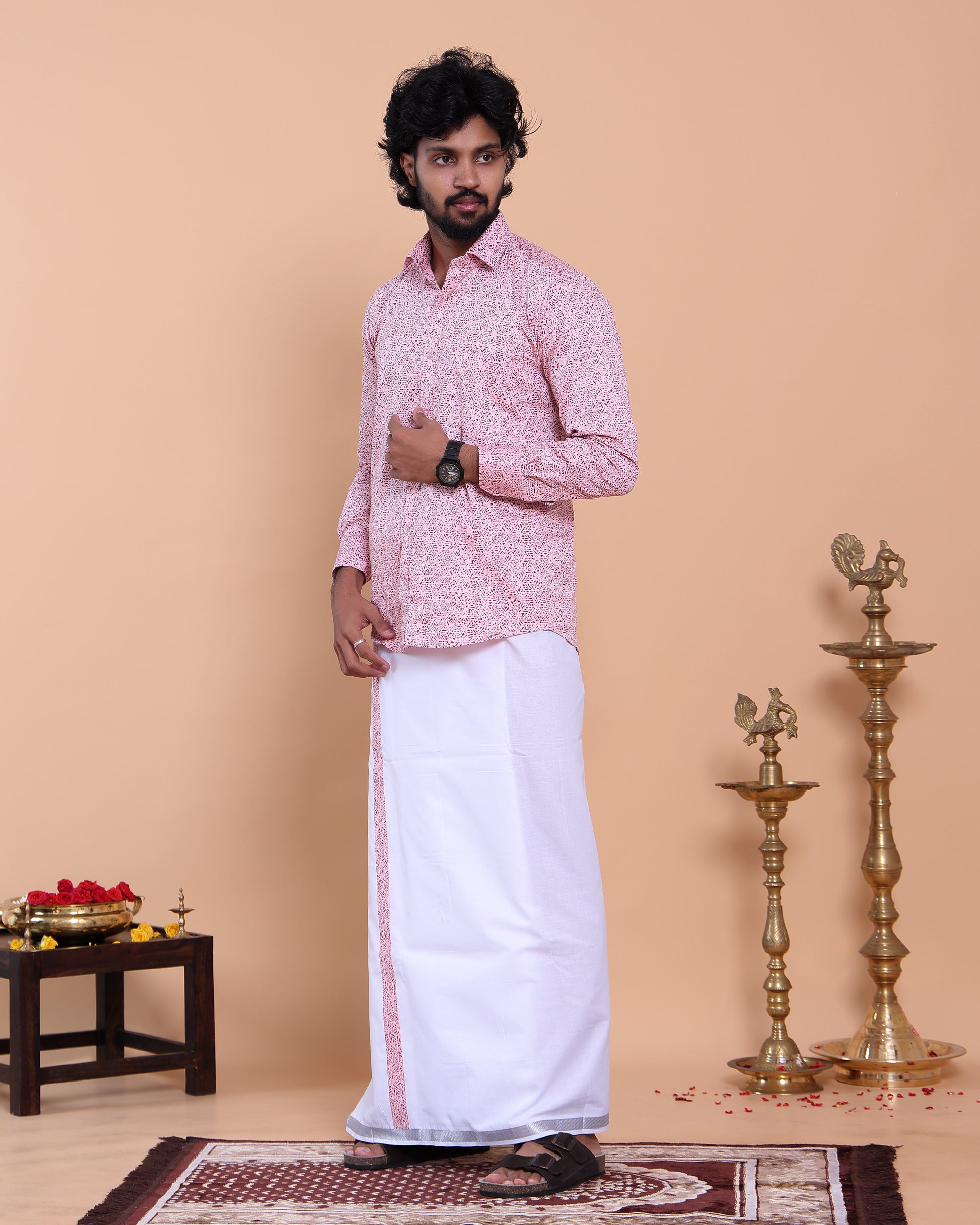 mens-full-sleeve-shirt-and-traditional-dhoti-set-with-woven-border-pink-seven