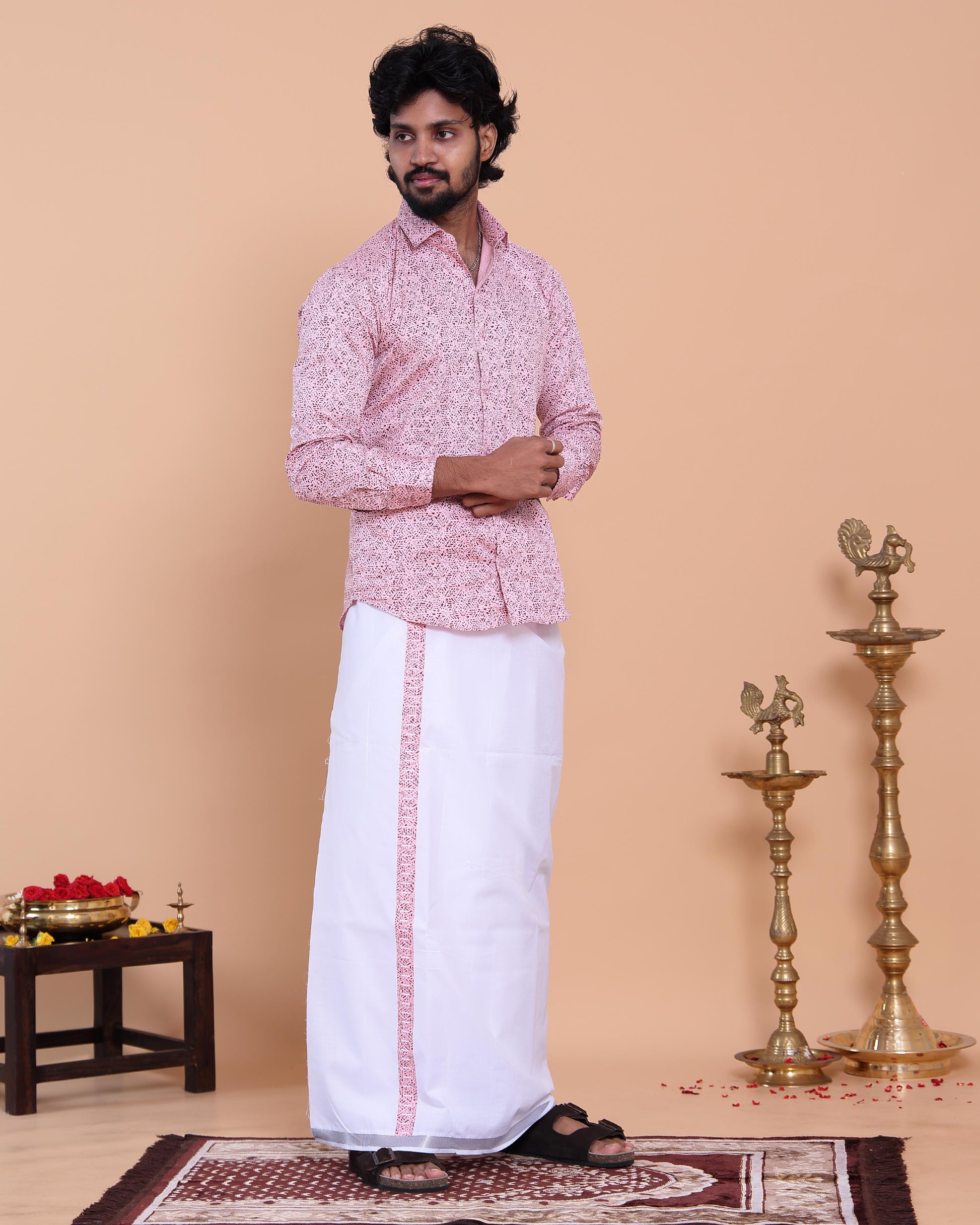 mens-full-sleeve-shirt-and-traditional-dhoti-set-with-woven-border-pink-six