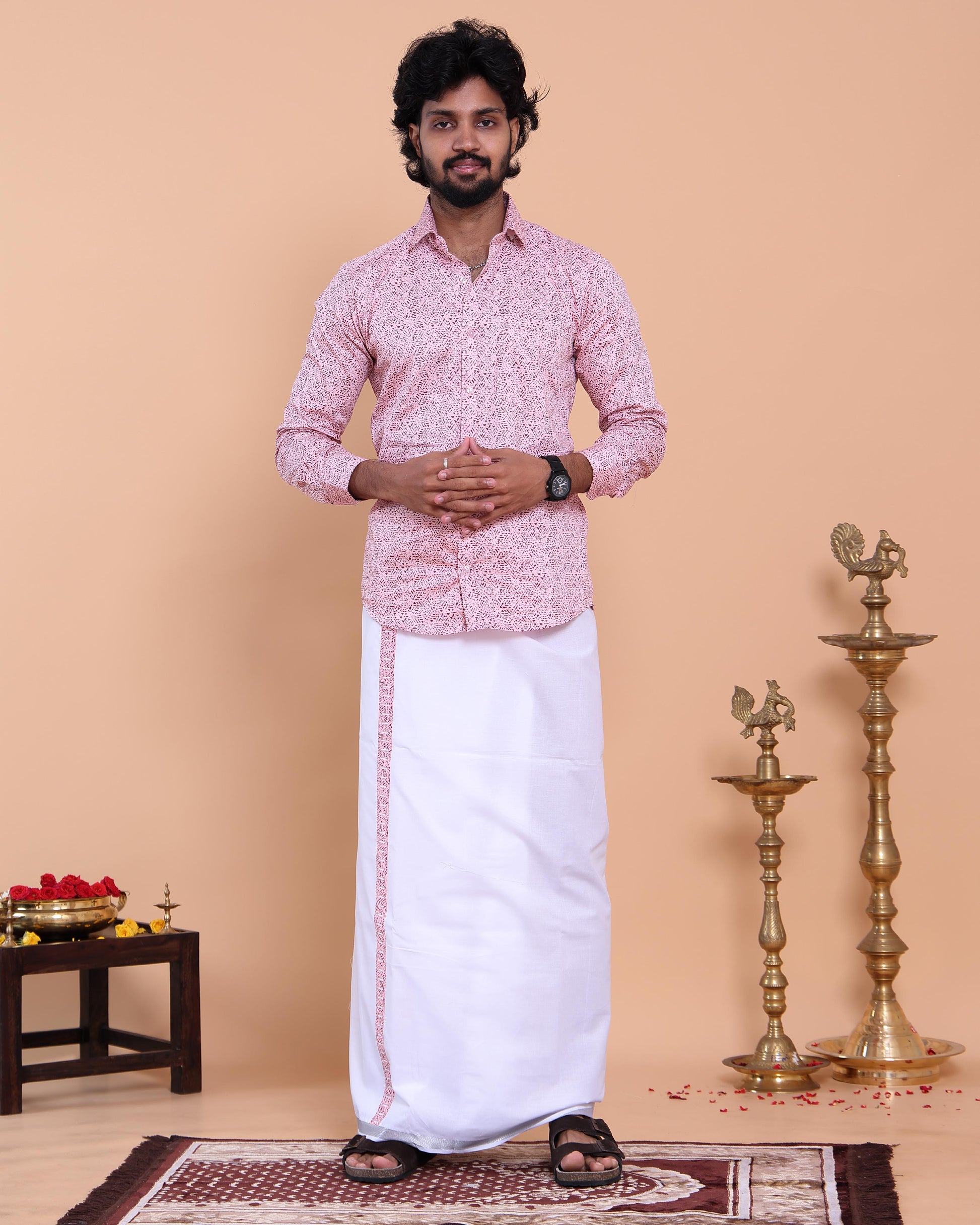 mens-full-sleeve-shirt-and-traditional-dhoti-set-with-woven-border-pink-six