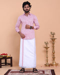 mens-full-sleeve-shirt-and-traditional-dhoti-set-with-woven-border-pink-three