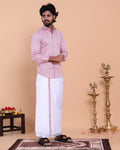 mens-full-sleeve-shirt-and-traditional-dhoti-set-with-woven-border-pink-two