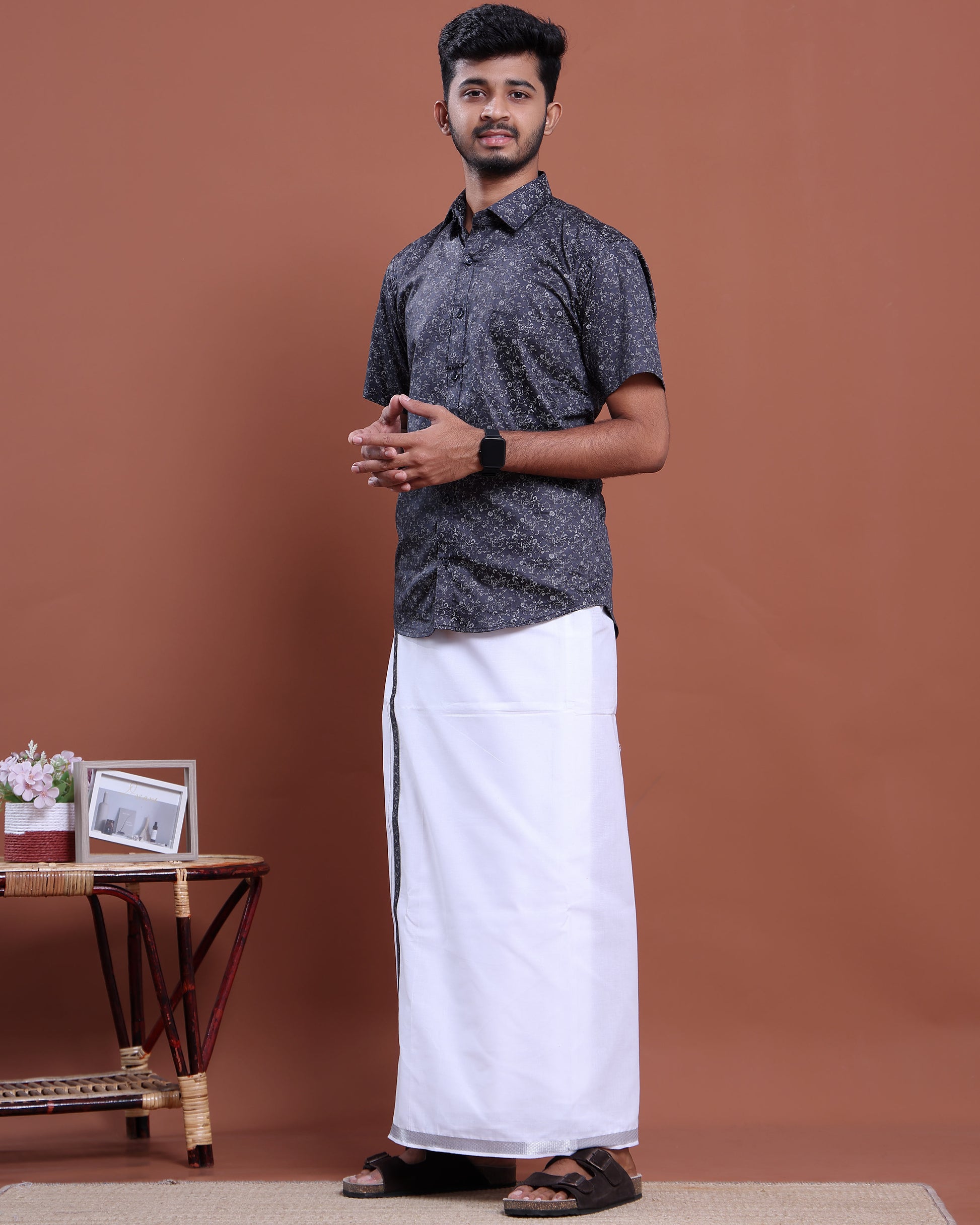 mens-half-sleeve-shirt-and-traditional-dhoti-set-with-designer-border-navy-blue-two