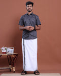 mens-half-sleeve-shirt-and-traditional-dhoti-set-with-designer-border-navy-blue-two