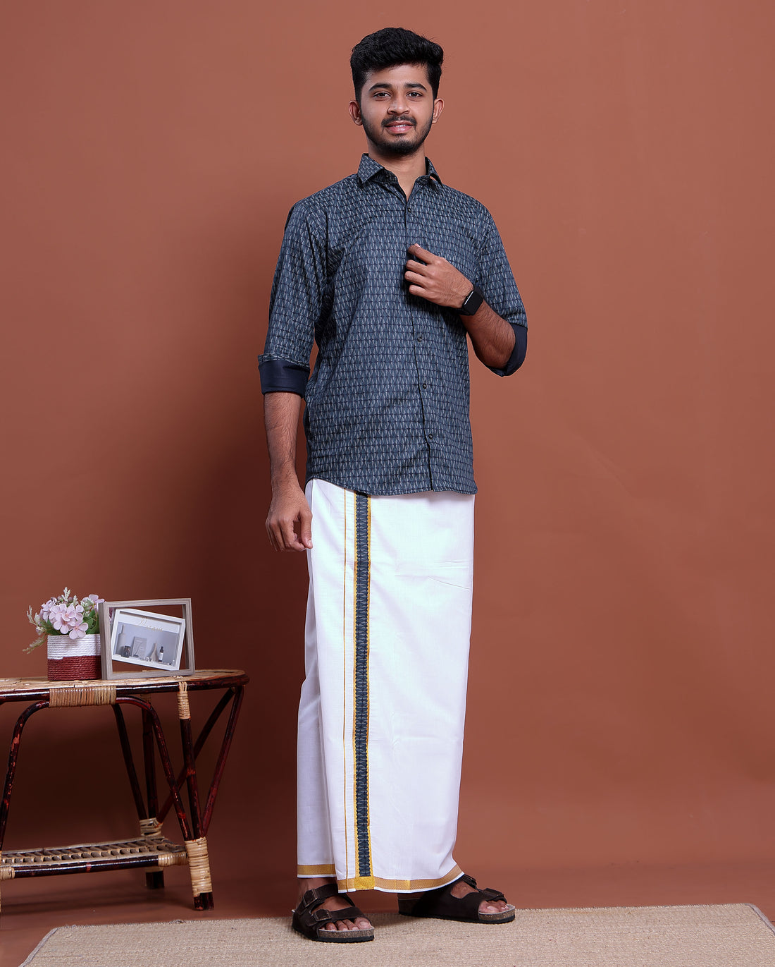 mens-printed-full-sleeve-shirt-and-traditional-dhoti-set-with-designer-border-blue-three