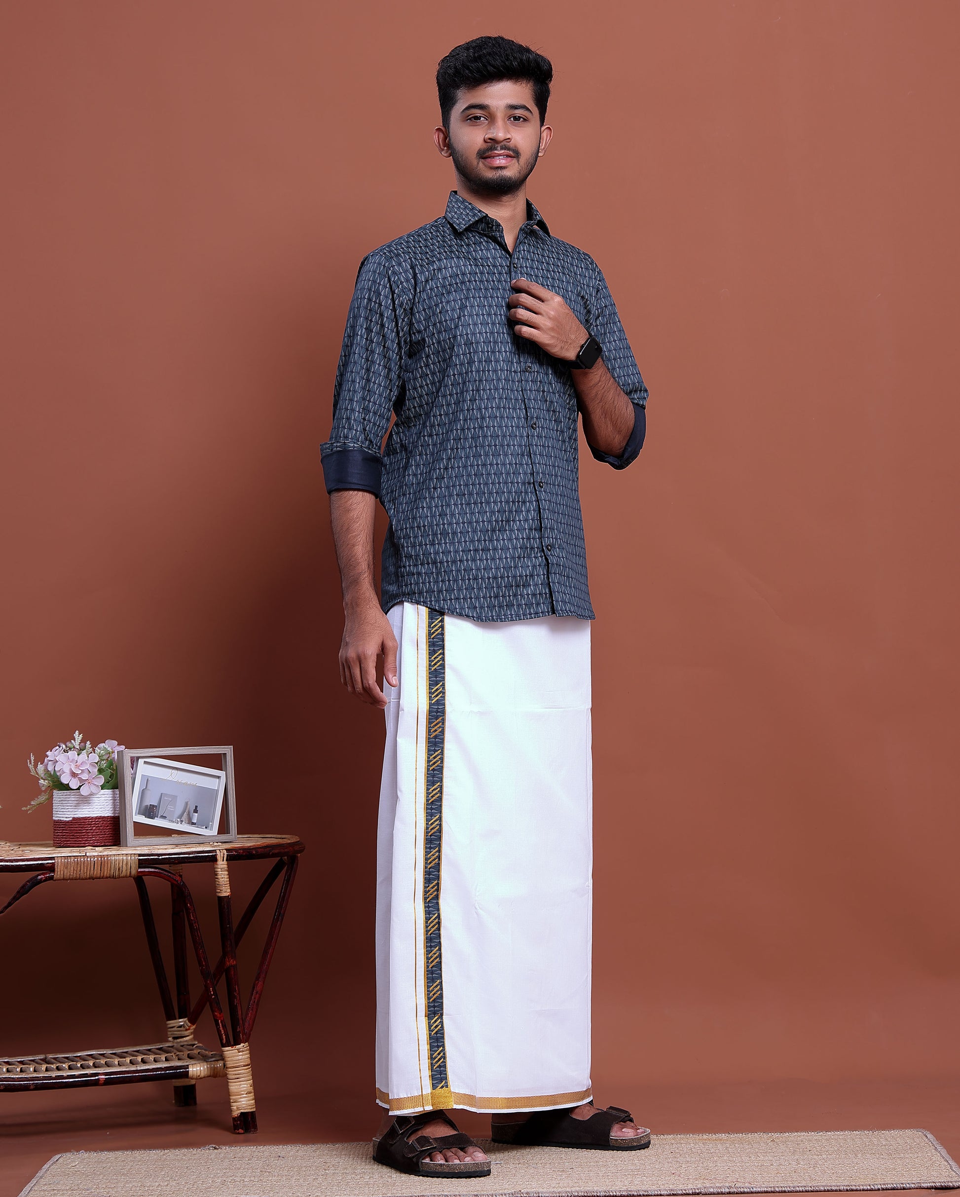 mens-printed-full-sleeve-shirt-and-traditional-dhoti-set-with-designer-border-blue-two