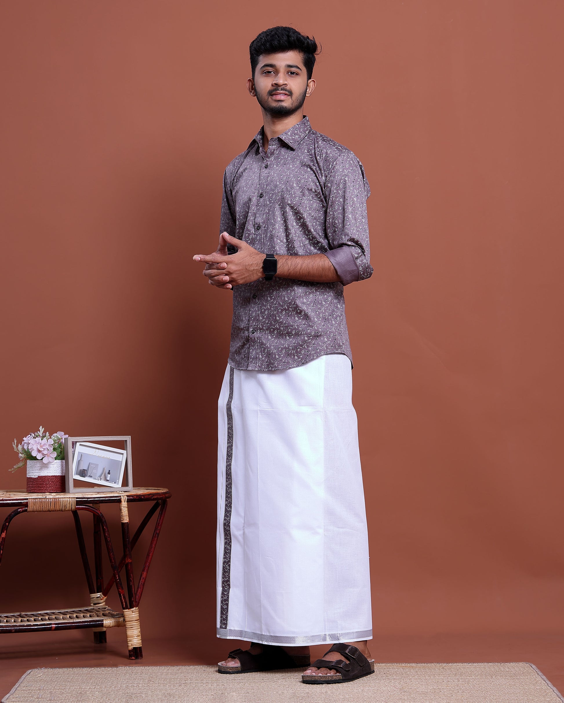 mens-printed-full-sleeve-shirt-and-traditional-dhoti-set-with-designer-border-purple-one