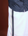 mens-printed-half-sleeve-shirt-and-traditional-dhoti-set-with-designer-border-blue-four