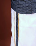 mens-printed-half-sleeve-shirt-and-traditional-dhoti-set-with-designer-border-blue-one