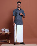 mens-printed-half-sleeve-shirt-and-traditional-dhoti-set-with-designer-border-blue-one