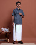 mens-printed-half-sleeve-shirt-and-traditional-dhoti-set-with-designer-border-blue-six