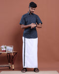 mens-printed-half-sleeve-shirt-and-traditional-dhoti-set-with-designer-border-navy-blue-eight