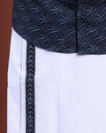 mens-printed-half-sleeve-shirt-and-traditional-dhoti-set-with-designer-border-navy-blue-four