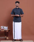 mens-printed-half-sleeve-shirt-and-traditional-dhoti-set-with-designer-border-navy-blue-four