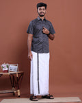 mens-printed-half-sleeve-shirt-and-traditional-dhoti-set-with-designer-border-navy-blue-one
