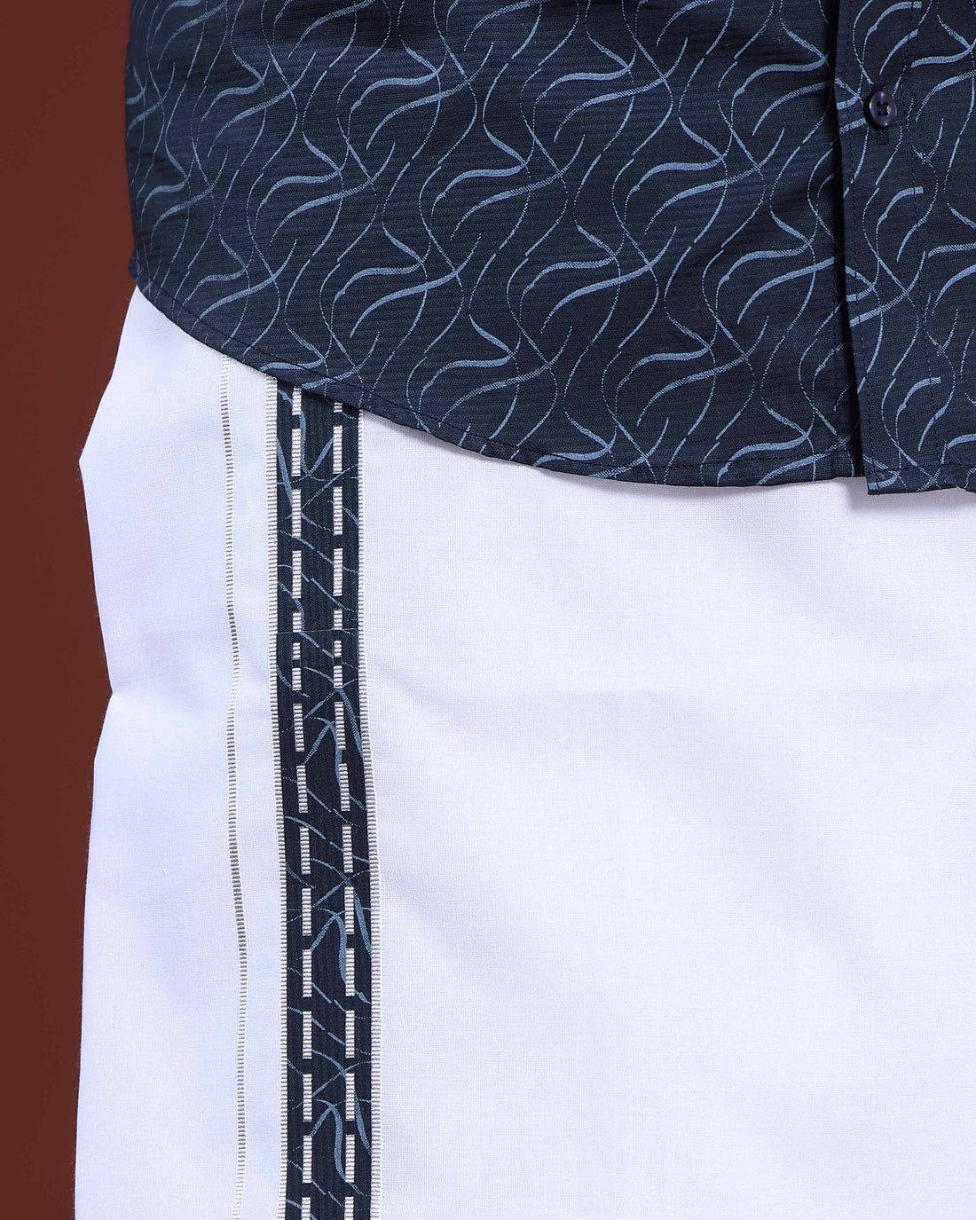 mens-printed-half-sleeve-shirt-and-traditional-dhoti-set-with-designer-border-navy-blue-seven