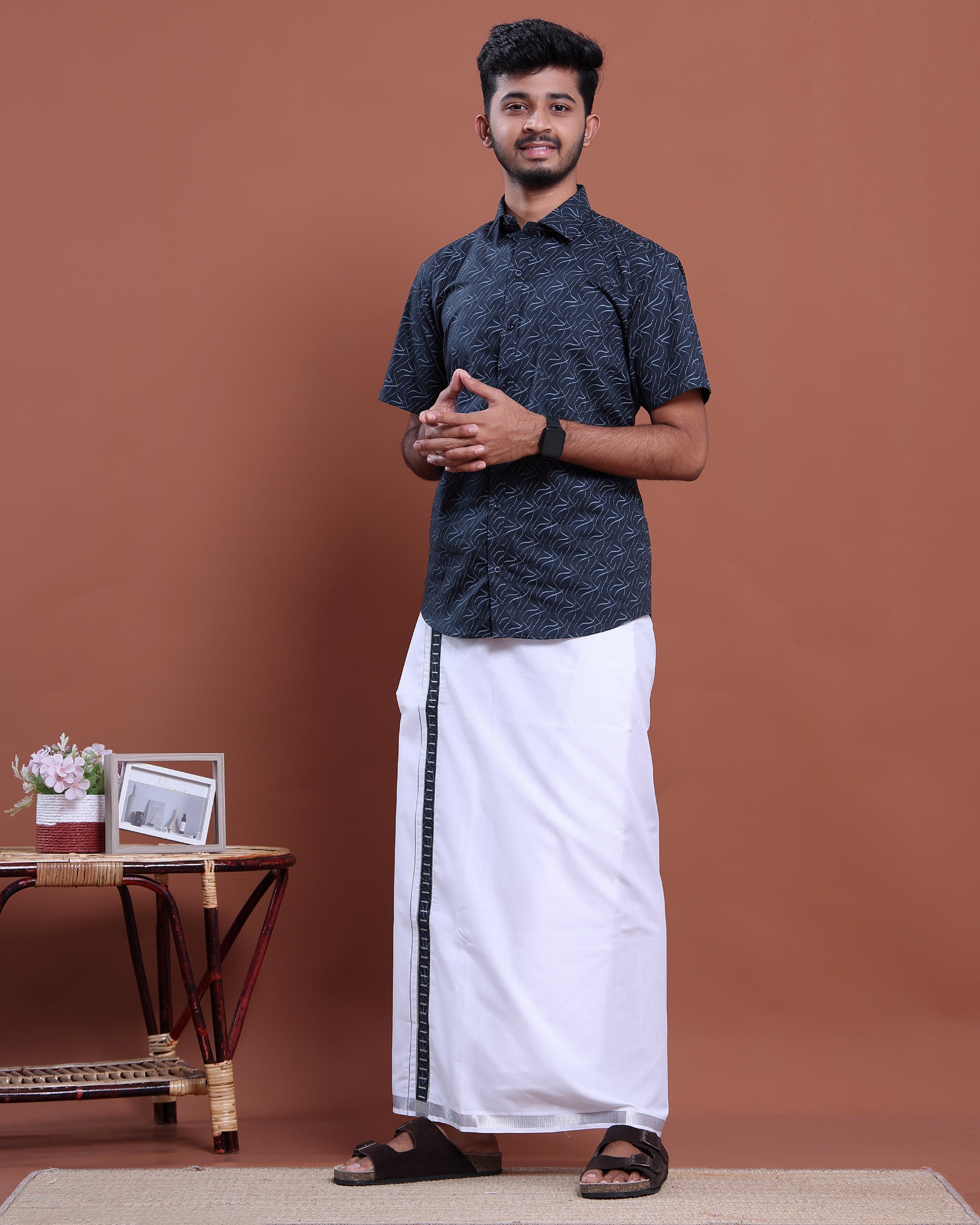 mens-printed-half-sleeve-shirt-and-traditional-dhoti-set-with-designer-border-navy-blue-six