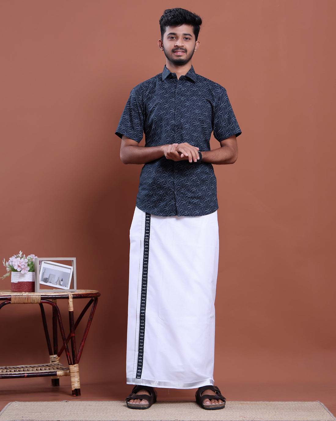 mens-printed-half-sleeve-shirt-and-traditional-dhoti-set-with-designer-border-navy-blue-six