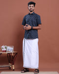 mens-printed-half-sleeve-shirt-and-traditional-dhoti-set-with-designer-border-navy-blue-ten