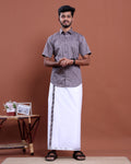 mens-printed-half-sleeve-shirt-and-traditional-dhoti-set-with-designer-border-purple-two