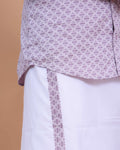 mens-printed-shirt-and-traditional-dhoti-set-with-elegant-zari-border-lavender-one