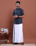 mens-printed-half-sleeve-shirt-and-traditional-dhoti-set-with-designer-border-navy-blue-four