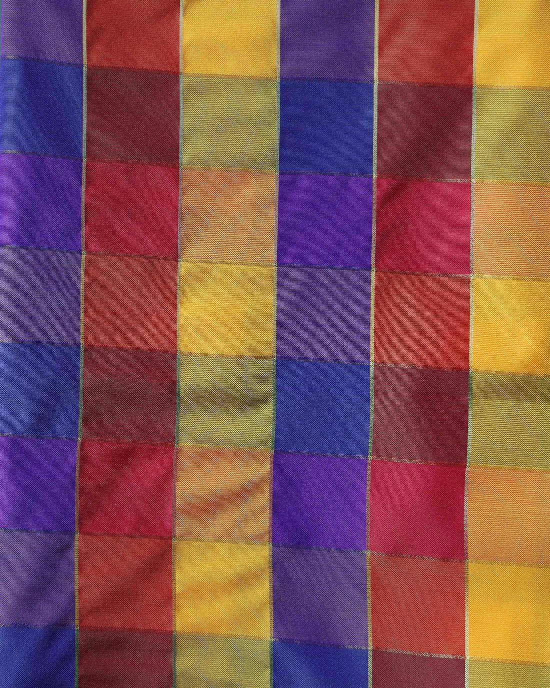 womens-traditional-checked-blouse-material-with-soft-finish-multi-four