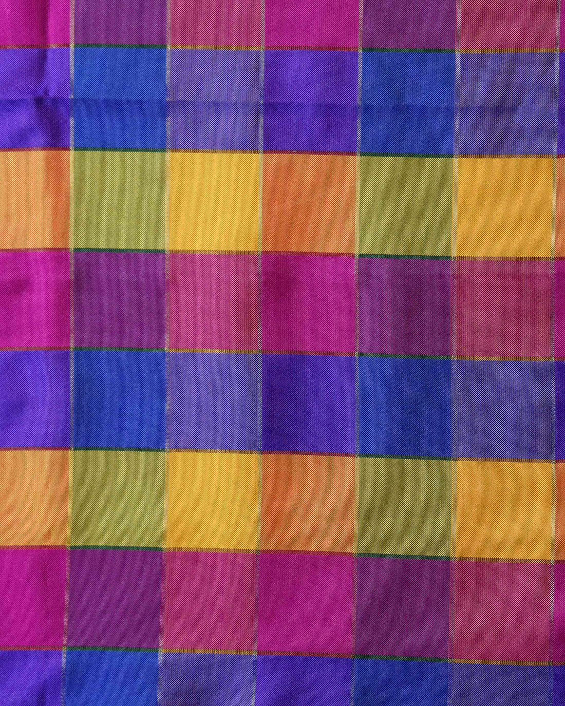 womens-traditional-checked-blouse-material-with-soft-finish-multi-ten