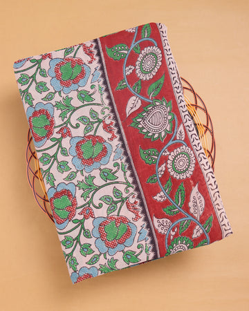 Cream Color Kalamkari Cotton Saree
