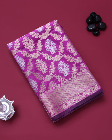 Purple Color Tissue Saree