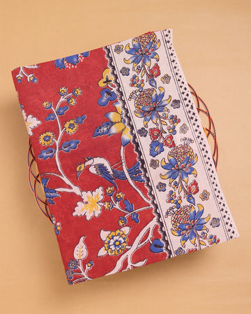 Red Color Kalamkari Cotton Saree